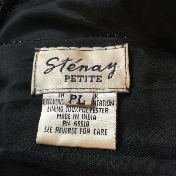 Vintage Stenay late 50/early 60s SILKbeaded blouse/jacket.    PL - Picture 6 of 8